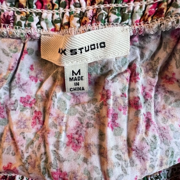 Max Studio Multi Color Ruffle A-line Above Knee 100% Rayon Skirt Size Medium - Picture 4 of 6